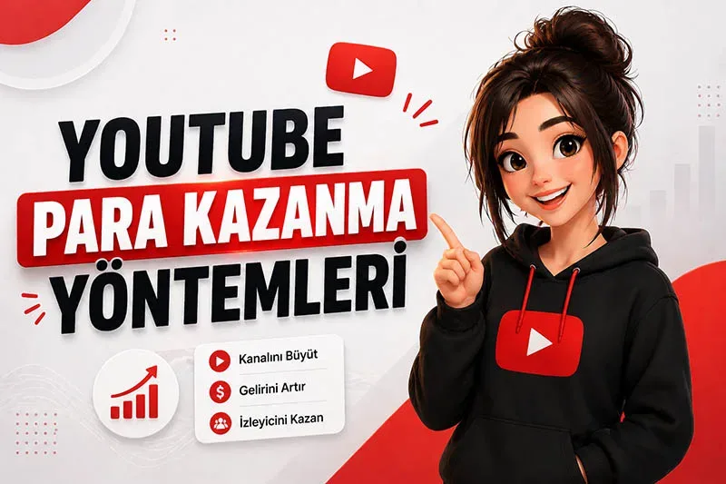 YouTube Para Kazanma Yöntemleri 2026 | Kanal Büyütme ve Gelir Artırma Rehberi